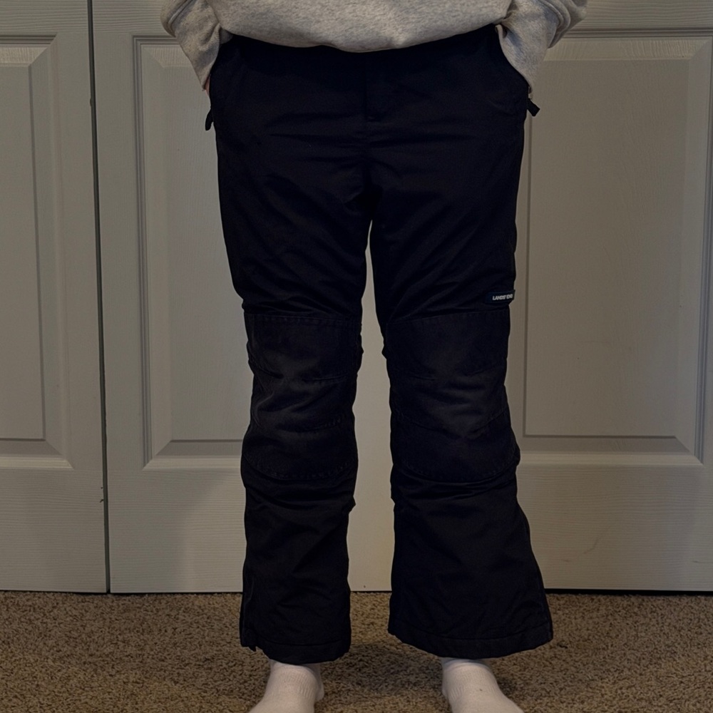 Kids Black Snow Pants